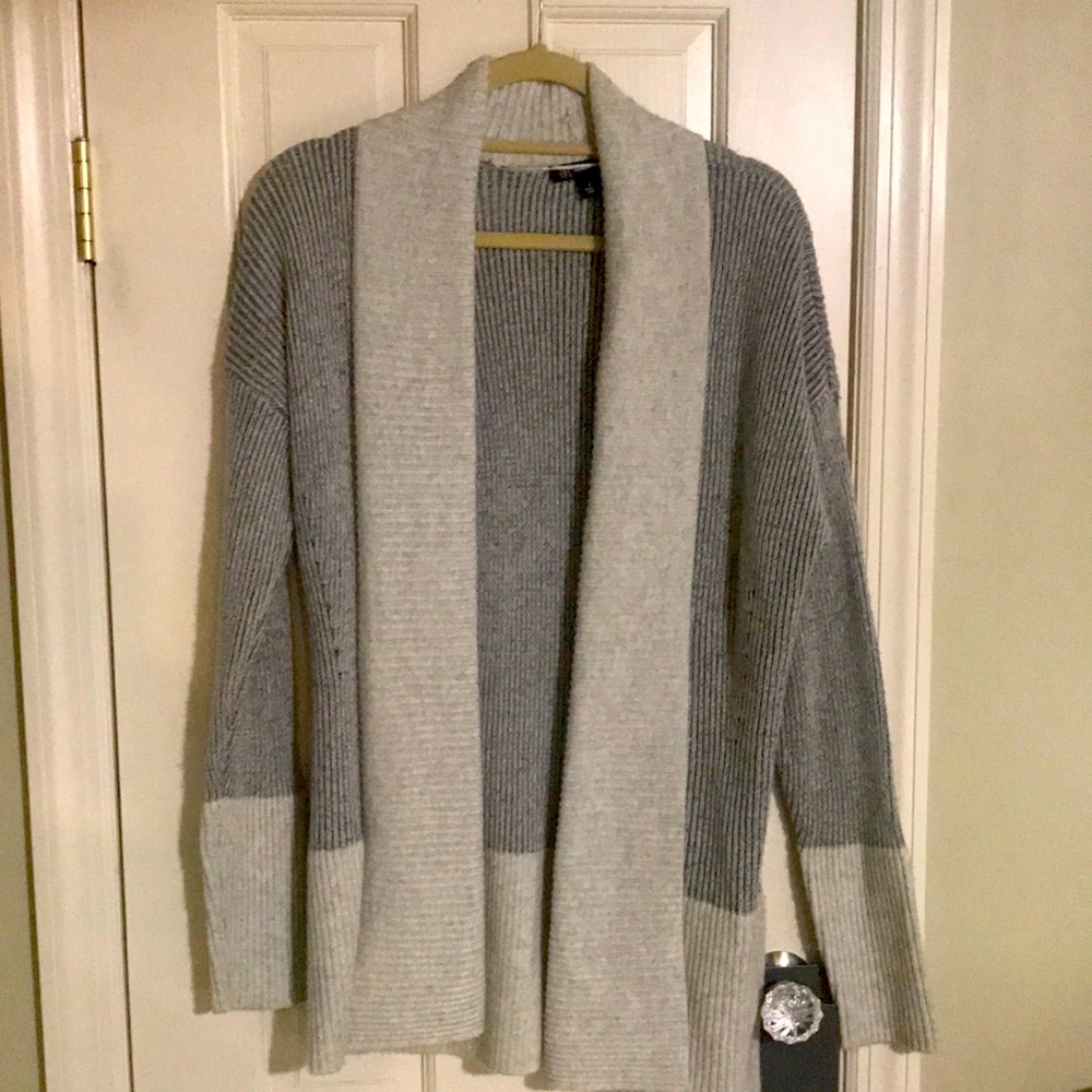 INC Cardigan style open front sweater.